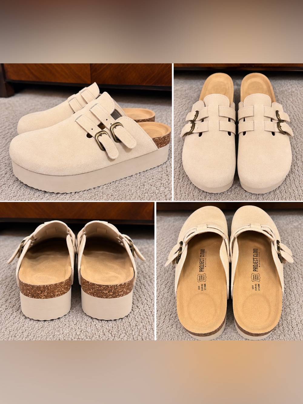 Project Cloud Platform Clog Mules – Women’s Size 9